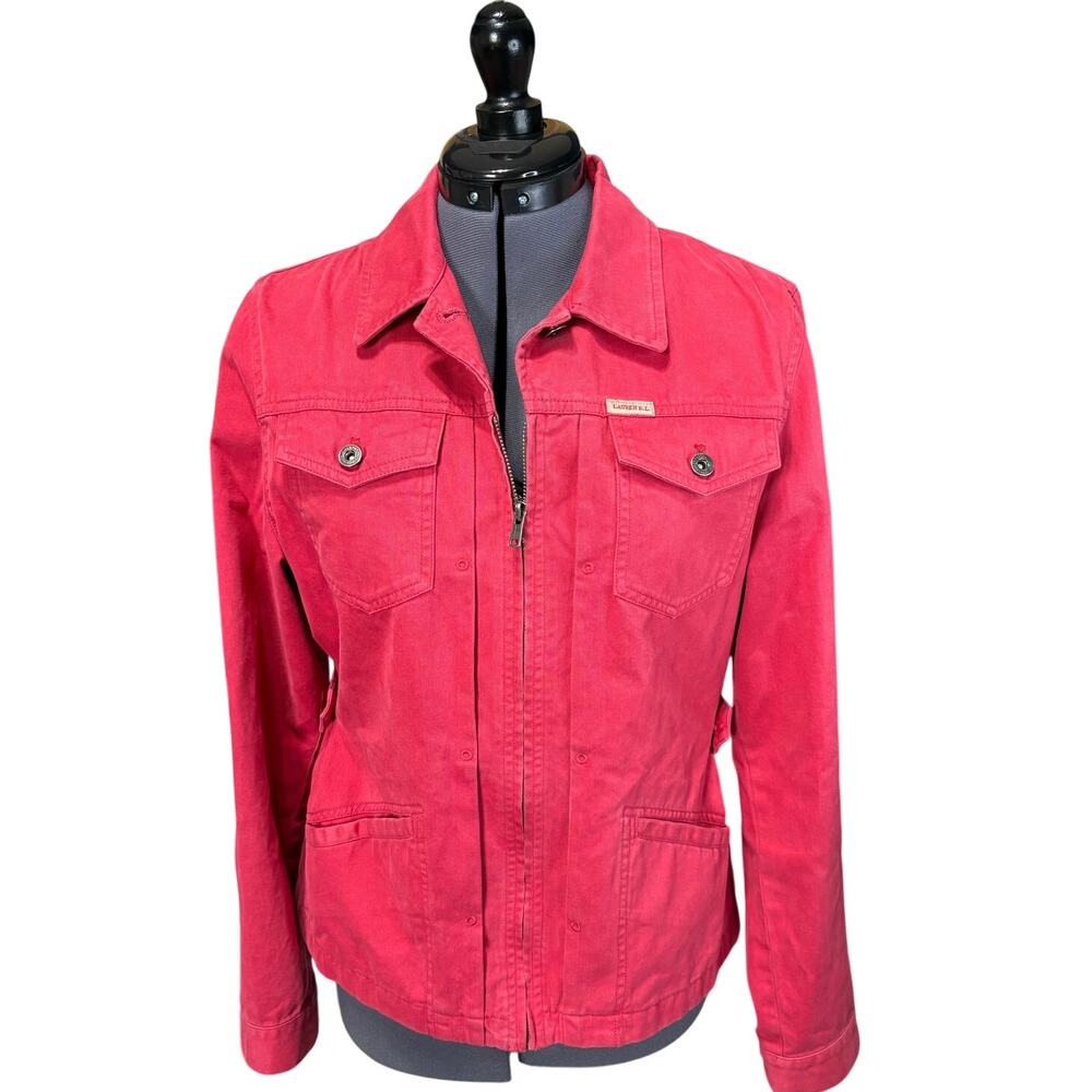 Vintage Lauren, Ralph Lauren Glen Canyon Red Chore Jacket Cotton Utility Size M
